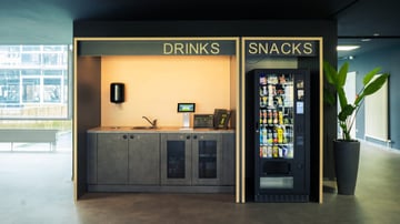 Getränke- und Snackstation in einem EASYFITNESS Lifestyle & Sport Studio